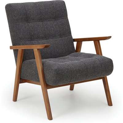 Arkin Wooden Frame Accent Chair - Grey Grey
