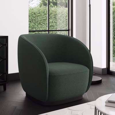 Arlo Boucle Accent Chair Olive (Green)