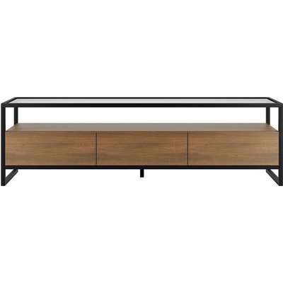 Dillon Oak Extra Wide TV Stand Brown