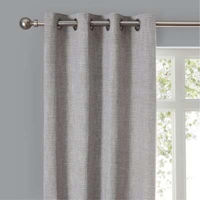 Elements Jenson Ochre Eyelet Curtains Yellow and Grey