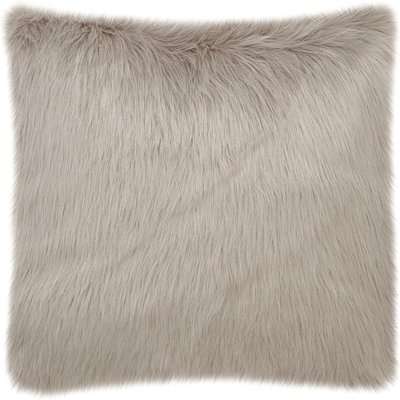 Fluffy Faux Fur Cushion Cover Brown