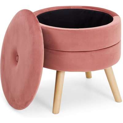 Gisela Storage Footstool - Dusky Pink Dusky Pink
