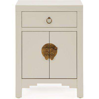 Hanna Mini Oyster Chest White and Brown