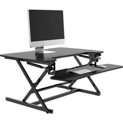 Height Adjustable Desk Riser Black