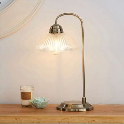 Henry Antique Brass Table Lamp Brown