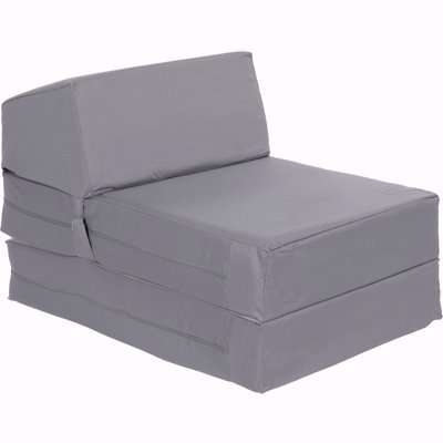 Kids Grey Chair Bed Grey