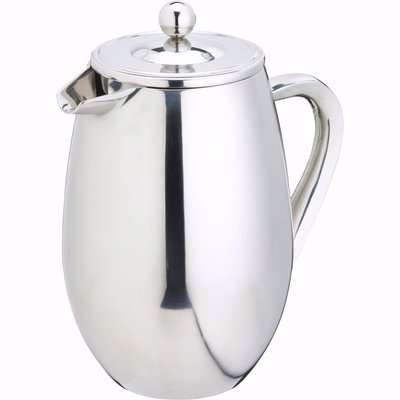 La Cafetiere Stainless Steel 3 Cup Double Walled Cafetiere Silver