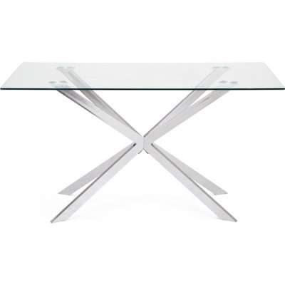 Lumia Glass Dining Table Clear