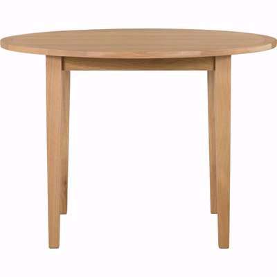Maddox Round Dining Table Brown