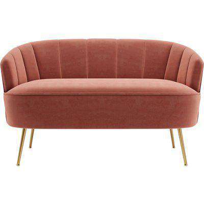 Matilda Velvet Two Seater Sofa Pink