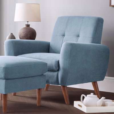 Monza Linen Compact Chair Blue
