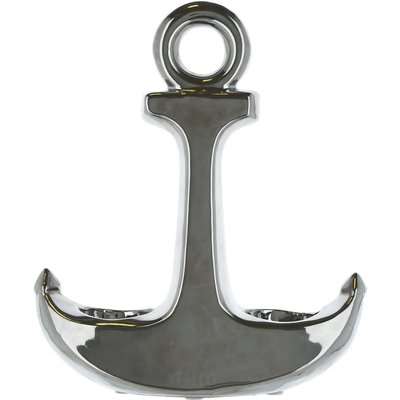 Nautical Anchor Tealight Holder Silver
