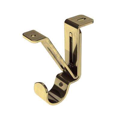 Pack of 3 Adjustable Ceiling Curtain Pole Brackets Gold