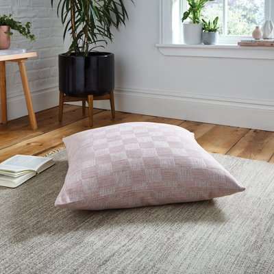 Parker Weave Floor Cushion Blush