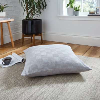 Parker Weave Floor Cushion Grey