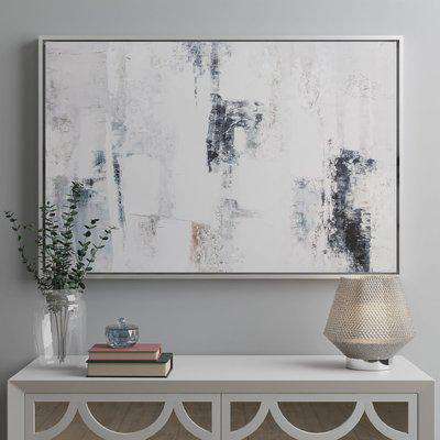 Reluxed Abstract Canvas Grey, Brown and White