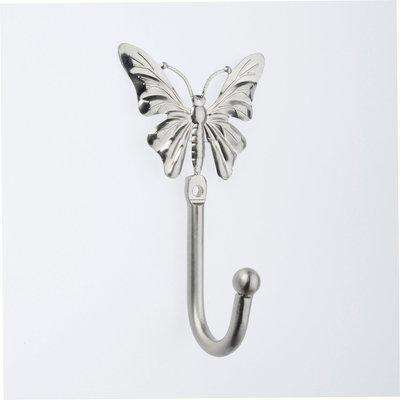 Butterfly Curtain Hooks Satin Steel (Silver)