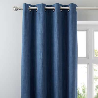 Solar Red Blackout Eyelet Curtains Red