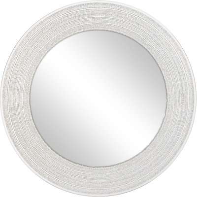 Sparkle Round Mirror Silver