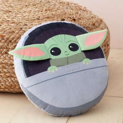 Star Wars Baby Yoda 3D Cushion Dark Green