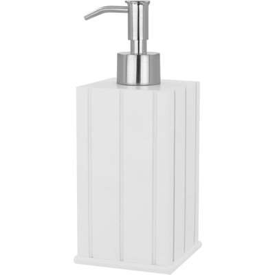 Tongue & Groove Lotion Dispenser White