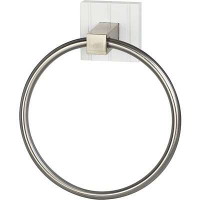 Tongue and Groove Towel Ring White