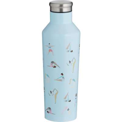 Typhoon Pure Active Double Wall 500ml Insulated Water Bottle Blue, Yellow and Pink