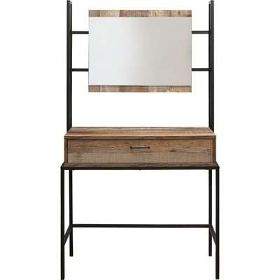 Urban Rustic Dressing Table Black and Brown