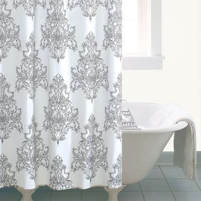 Versailles White Shower Curtain White