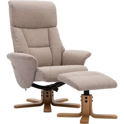 Whitham Swivel Recliner Chair - Natural Natural
