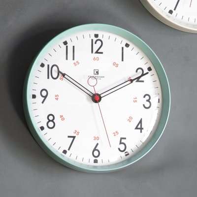 Stanford Clock Aquamarine 30cm Green