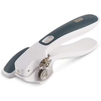 Zyliss Lock And Lift Can Opener White and Blue
