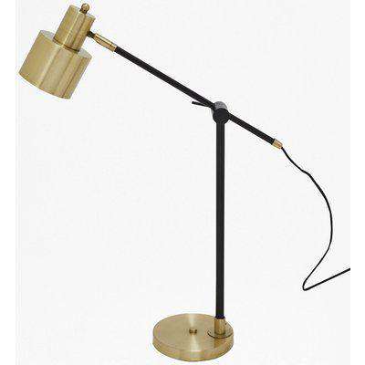 Brass And Matte Black Table Lamp - Metal