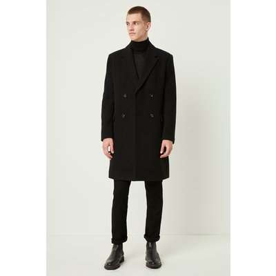 Formal Melton Double Breasted Coat - Wool