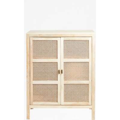 French Cane Cabinet - natural