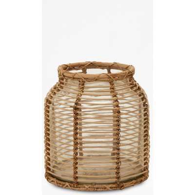 Medium Cane Glass Vase - natural