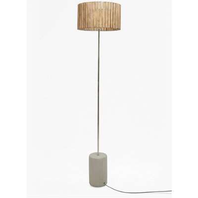 Wooden Slats Floor Lamp - natural