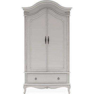 Albus Wooden Wardrobe In Painted Antique Grey Finish
