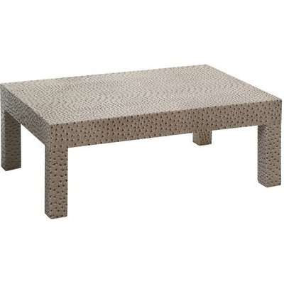 Bosnia Coffee Table Rectangular In Ostrich Faux Leather