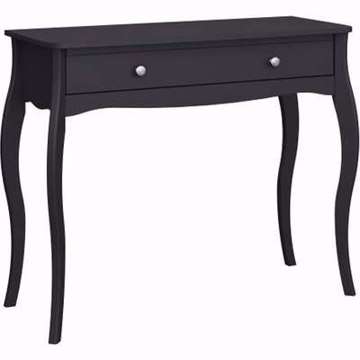 Braque Wooden Dressing Table With 1 Drawer In Black