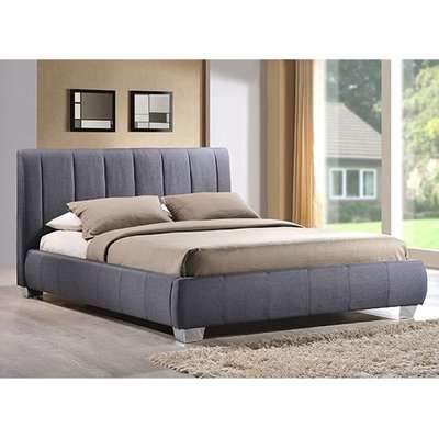 Braunston Fabric Upholstered King Size Bed In Grey