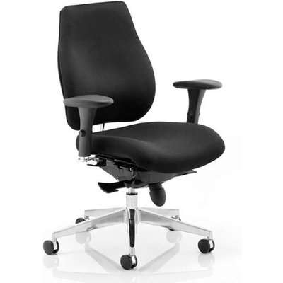 Chiro Plus Ergo Office Chair In Black With Arms
