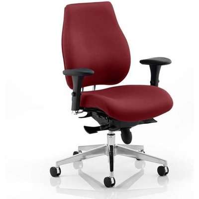 Chiro Plus Office Chair In Ginseng Chilli With Arms