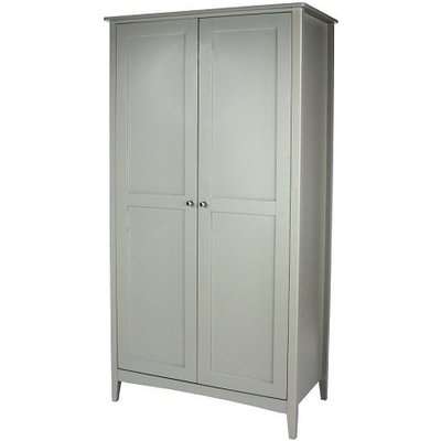 Comodo Wooden Wardrobe In Grey With Two Doors