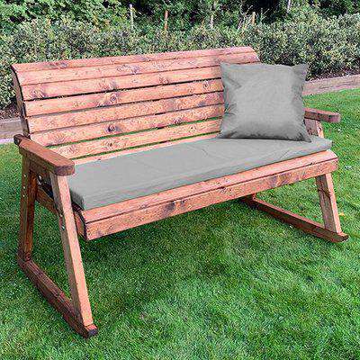 Crimi 3 Seater Rocking Bench With Grey Cushion