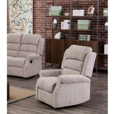 Curtis Fabric Recliner Sofa Chair In Natural