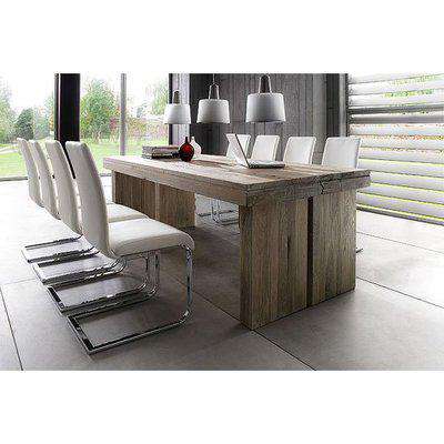 Dublin 6 Seater Wooden Dining Table With Lotte Dining Chairs