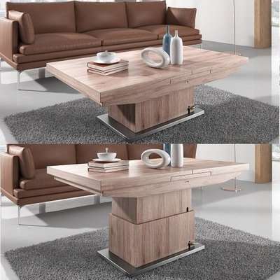 Elgin Extendable Coffee And Dining Table In Sonoma Oak