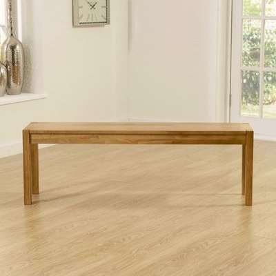 Elnoth Large Dining Bench In Solid Oak