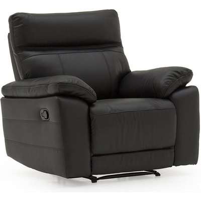 Marquess Recliner Sofa Chair In Black Faux Leather